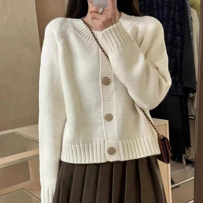 Damen Strickjacke Dekorative Knöpfe Moderner Schnitt Norvielle