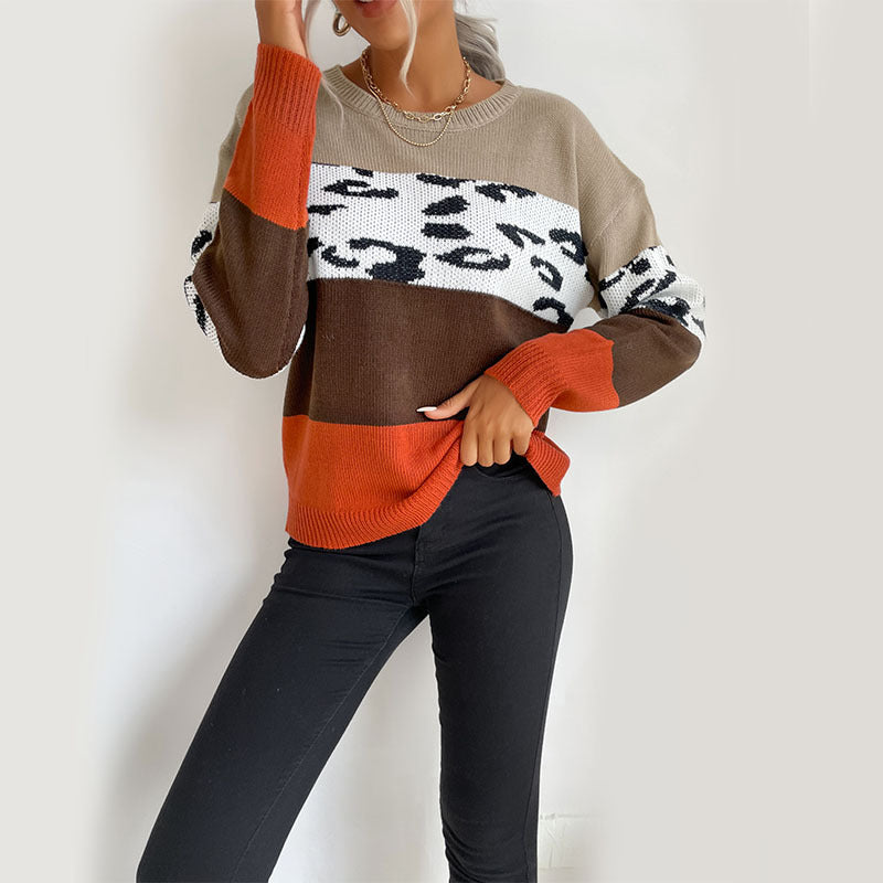 Damen Strickpullover Einzigartiges Muster Lässiger Schnitt Norvielle