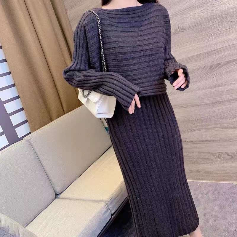 Damen Strickpullover Schulterfrei Rippstruktur Norvielle