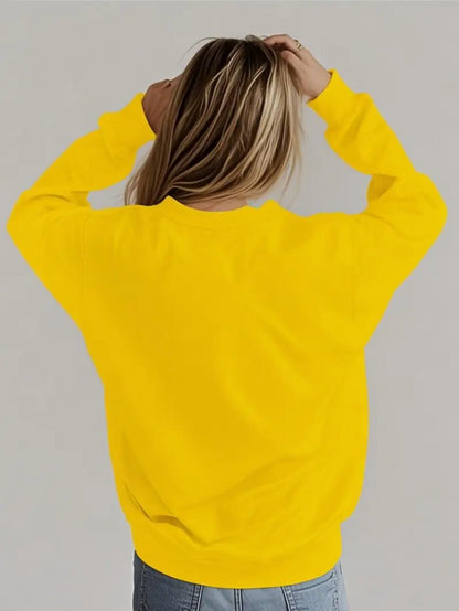 Damen Sweatshirt Weich Innenfutter Weinmotiv Norvielle