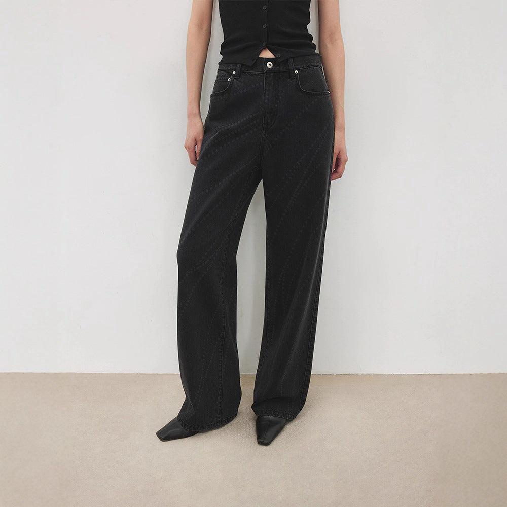 Damen Bootcut-Jeans Hochbund Elegant Norvielle