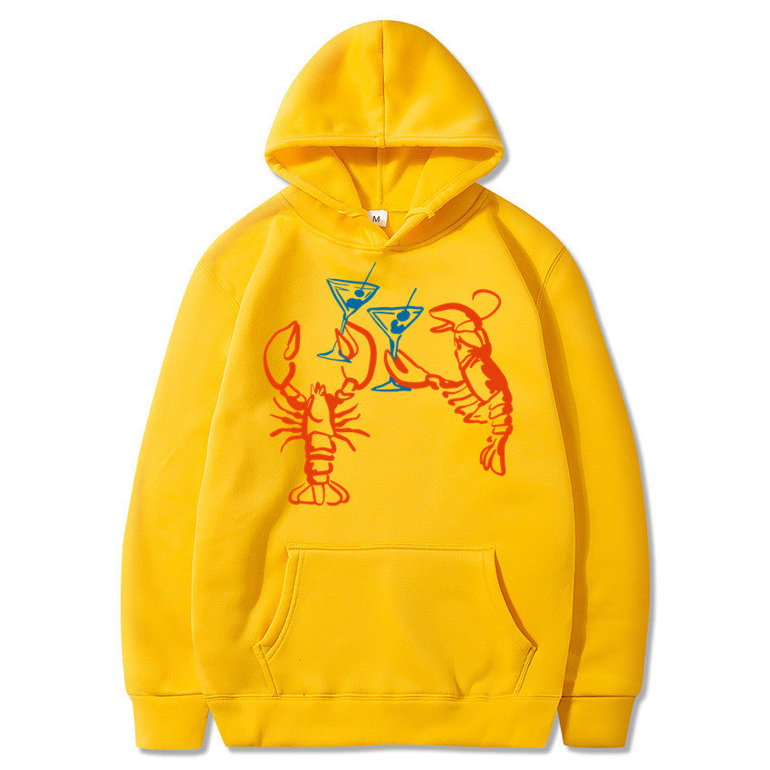 Damen Kapuzenpullover Hummer Motiv