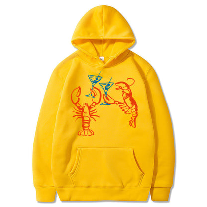 Damen Kapuzenpullover Hummer Motiv