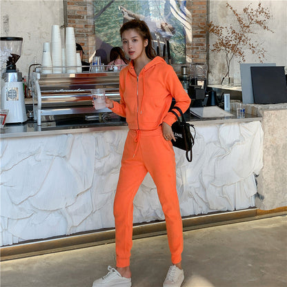 Damen Sport-Set mit Kapuzenjacke und Jogginghosen Norvielle - Norvielle