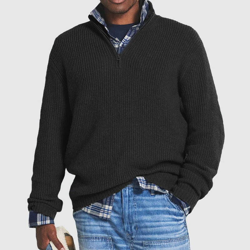 Herren Zip-Pullover Stilvoll Norvielle
