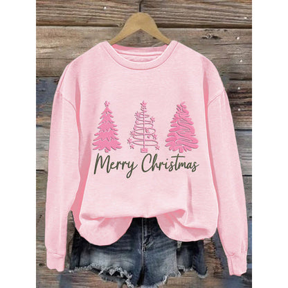 Damen Weihnachtssweatshirt Festlich Rot Norvielle