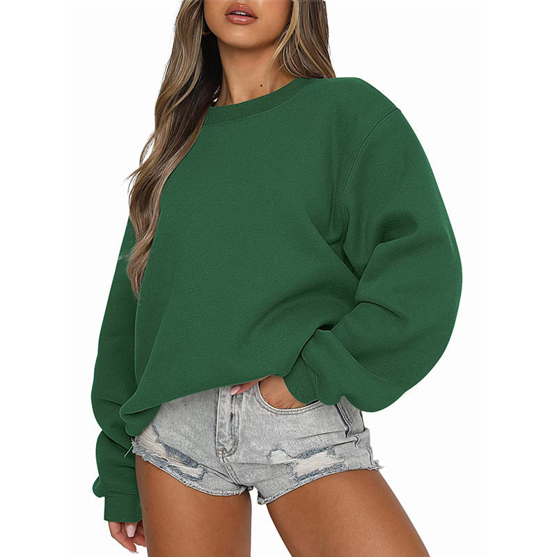 Damen Sweatshirt Lässiger Schnitt Voluminöse Ärmel Norvielle