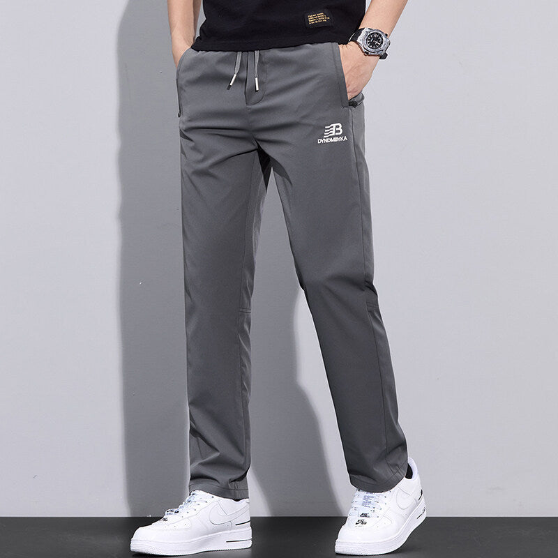 Herren Sportliche Freizeithose Verstellbarer Kordelzug Seitliche