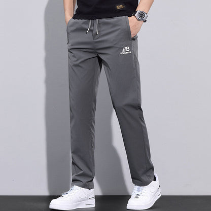 Herren Sportliche Freizeithose Verstellbarer Kordelzug Seitliche