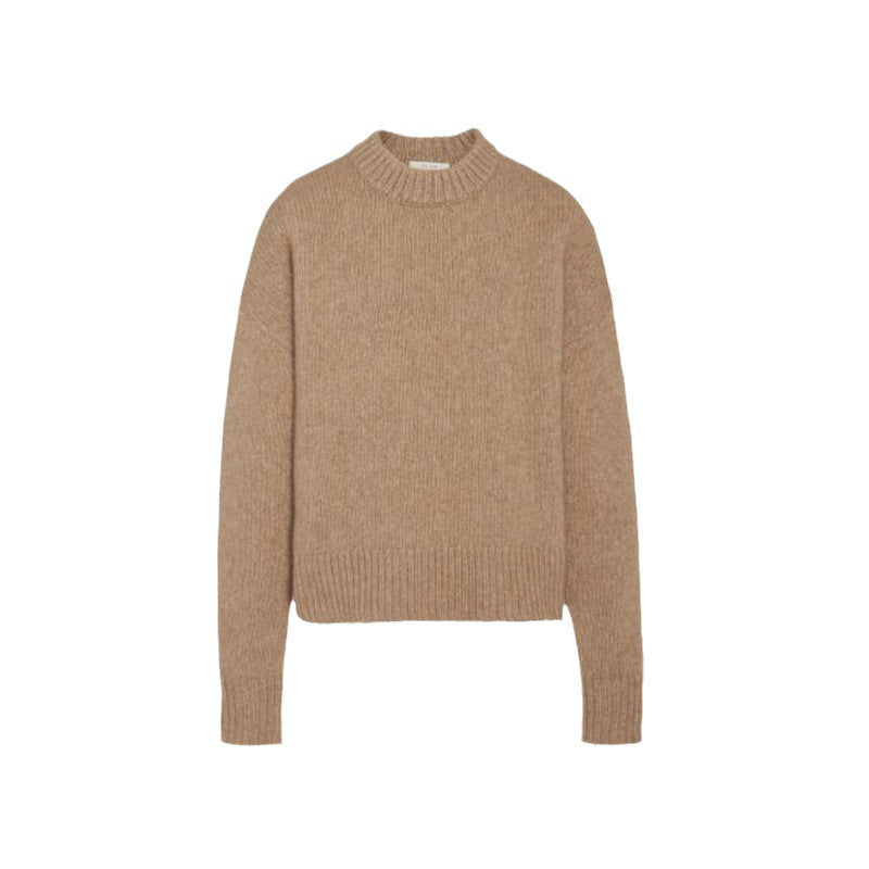 Damen Grobstrickpullover Überlange Ärmel Norvielle