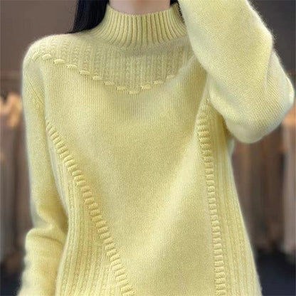 Damen Strickpullover Asymmetrisch Norvielle