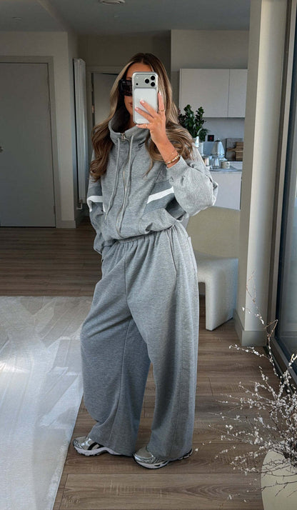 Damen Sportliche Loungewear Weite Kapuze Norvielle
