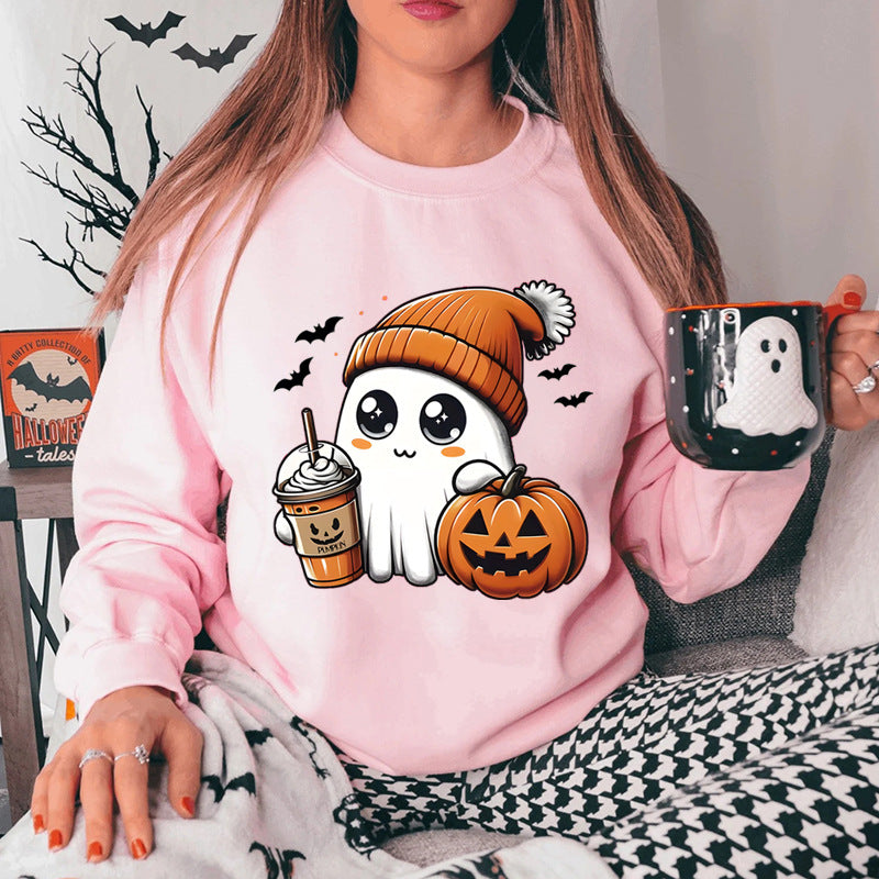 Damen Sweatshirt Halloween-Grafikdesign Norvielle