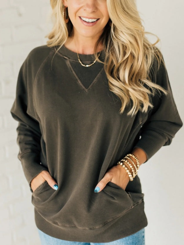 Damen Oversized Sweatpullover Lässig Bequem Norvielle