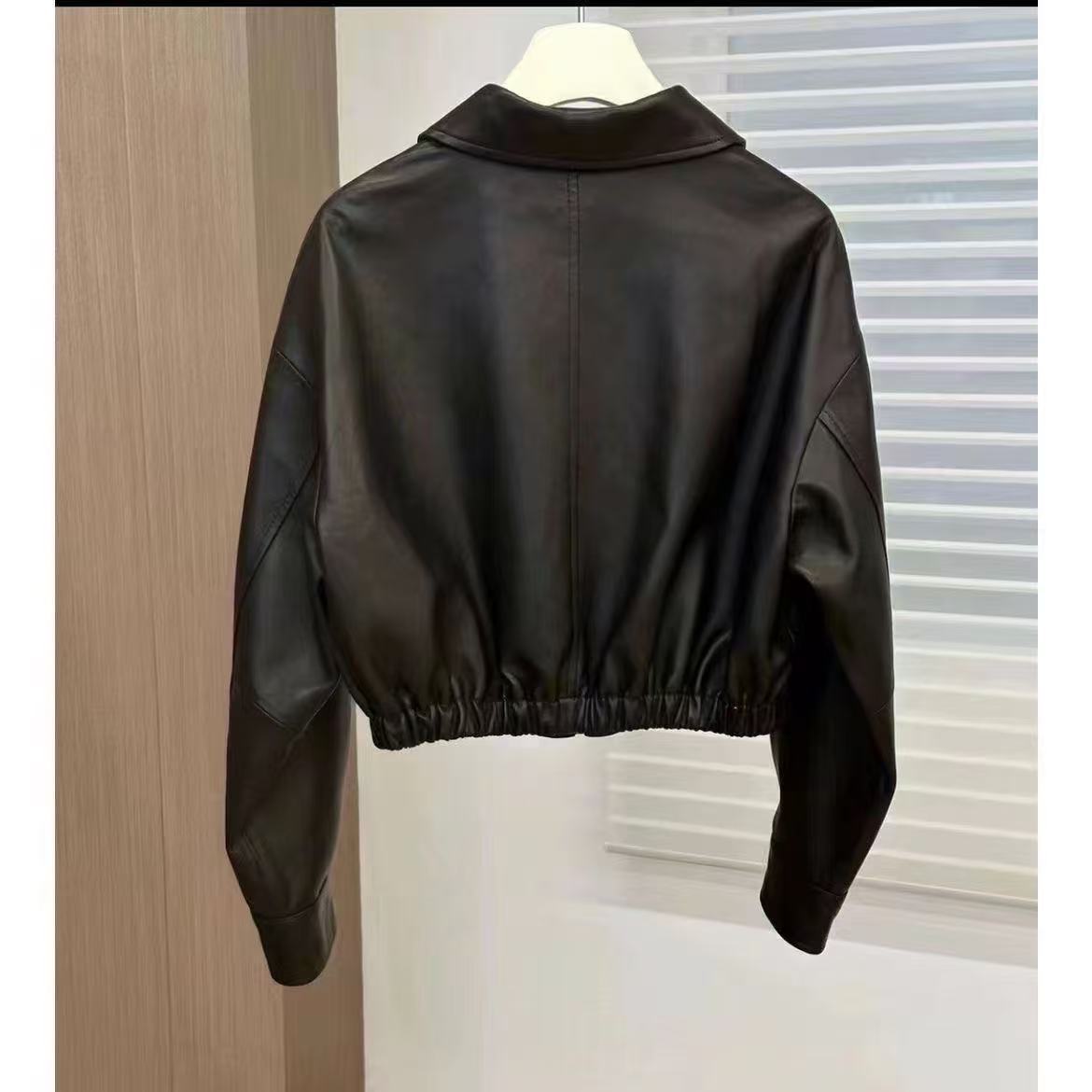 Damen Lederjacke Elegant Norvielle
