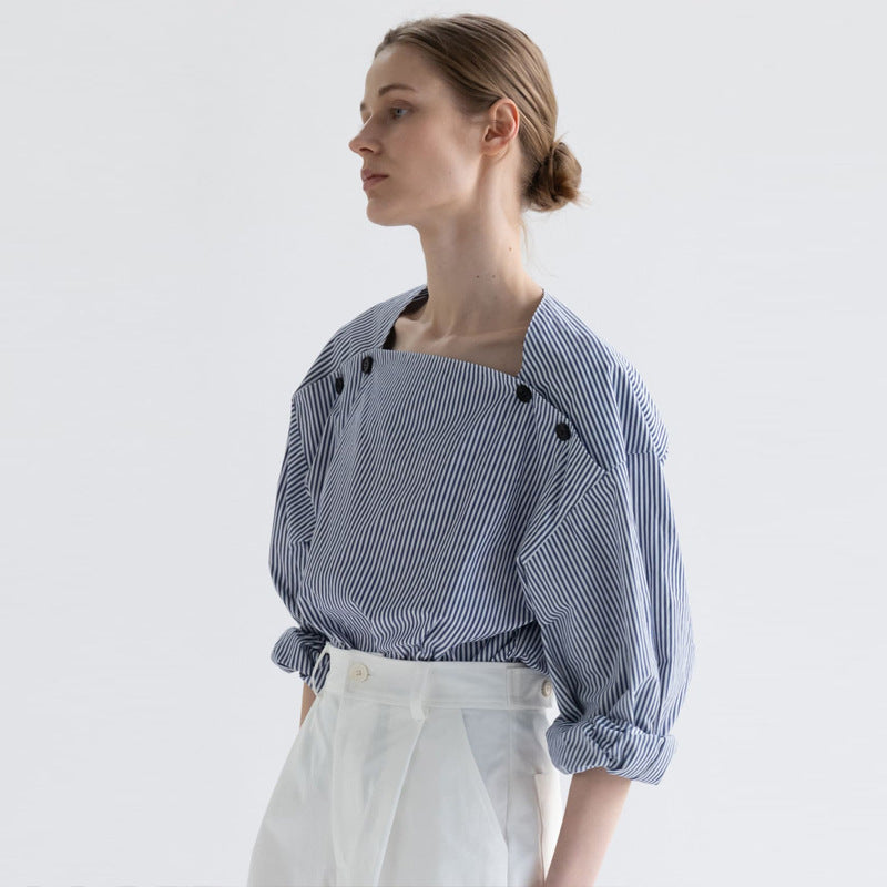 Damen Bluse Modisch Knöpfe Norvielle - Norvielle