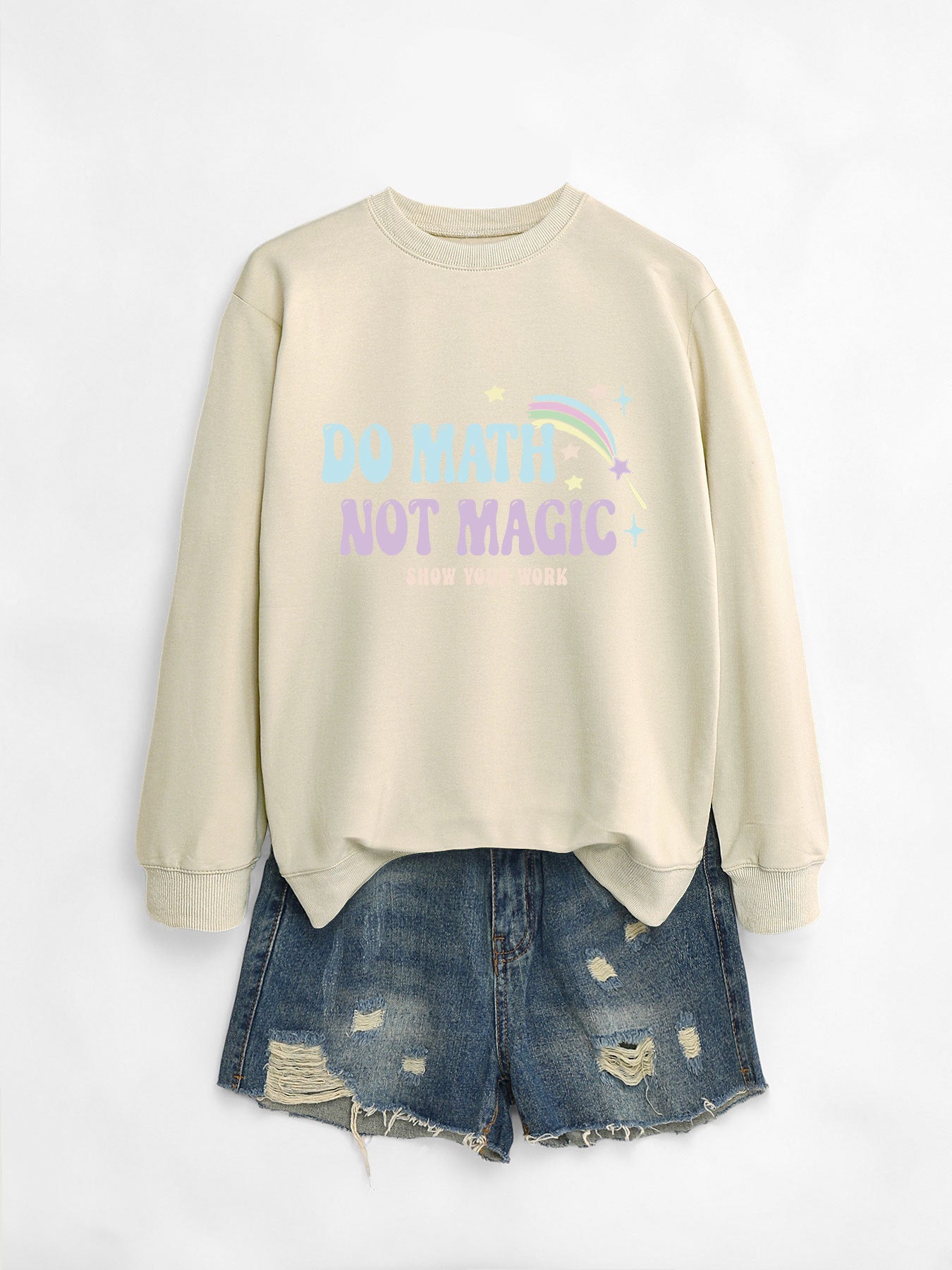 Damen Sweatshirt Mathematik Motiv Norvielle