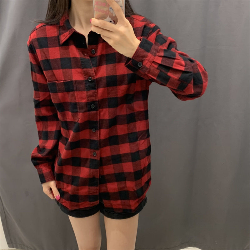 Damen Flanell-Hemdbluse Kariert Norvielle - Norvielle