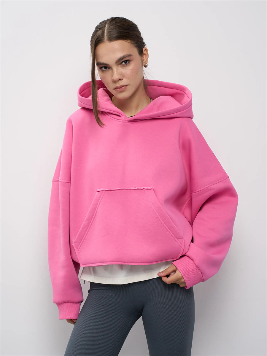 Damen Oversized Kapuzenpullover Lässiger Schnitt Mit Seitentaschen