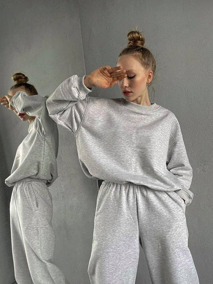 Damen Sweatanzug Elastischer Bund Bequem Norvielle
