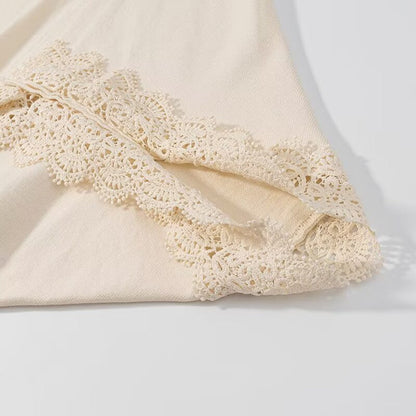 Damen Strickjacke Spitzenrand Luftig Norvielle
