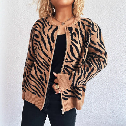Damen Cardigan Tierdruck Norvielle