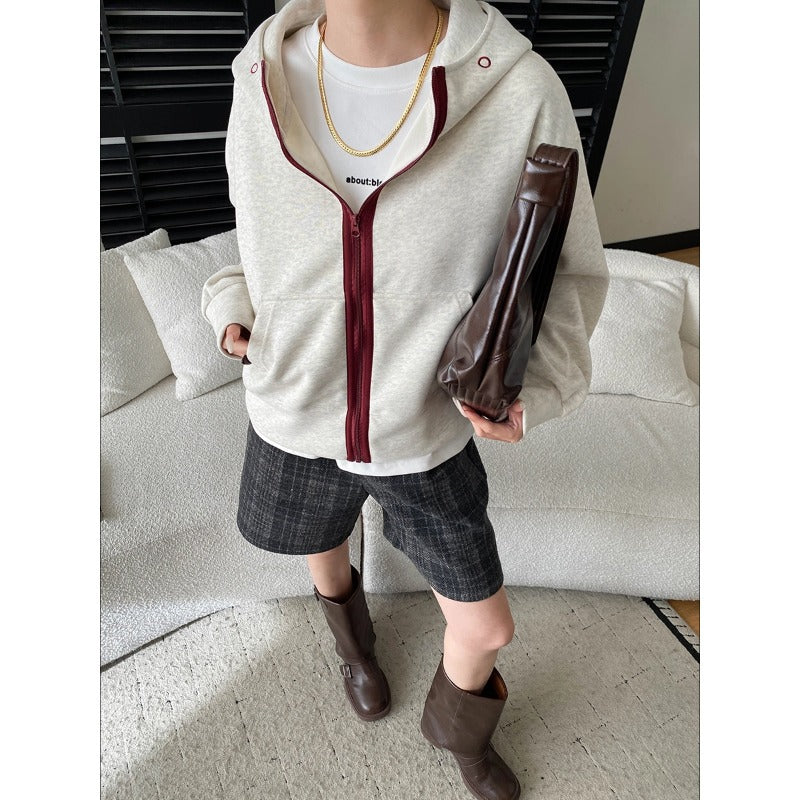 Damen Kapuzenjacke mit Kontrastreißverschluss und Taschen Norvielle - Norvielle