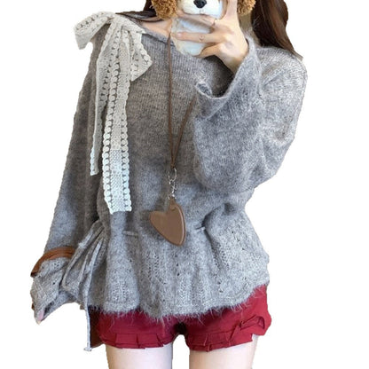 Damen Strickpullover Lässig Norvielle