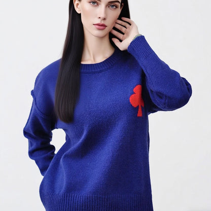 Damen Pullover mit Applikation Norvielle