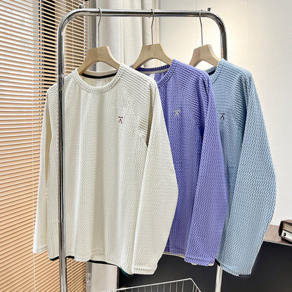 Damen Langarmshirt Strukturiertes Design Norvielle