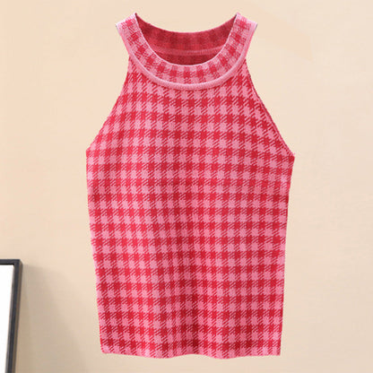 Damen Sporttanktop Karomuster Norvielle