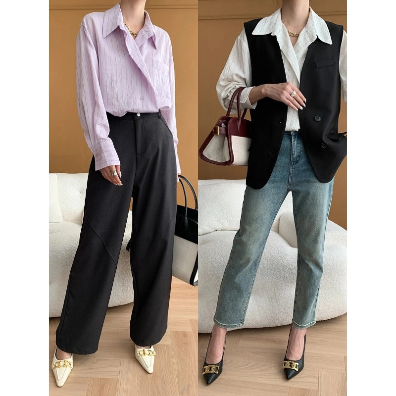 Damen Weste Klassischer Schnitt Modern Norvielle