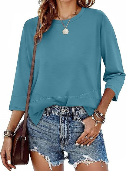 Damen Pullover 3/4 Ärmel Norvielle