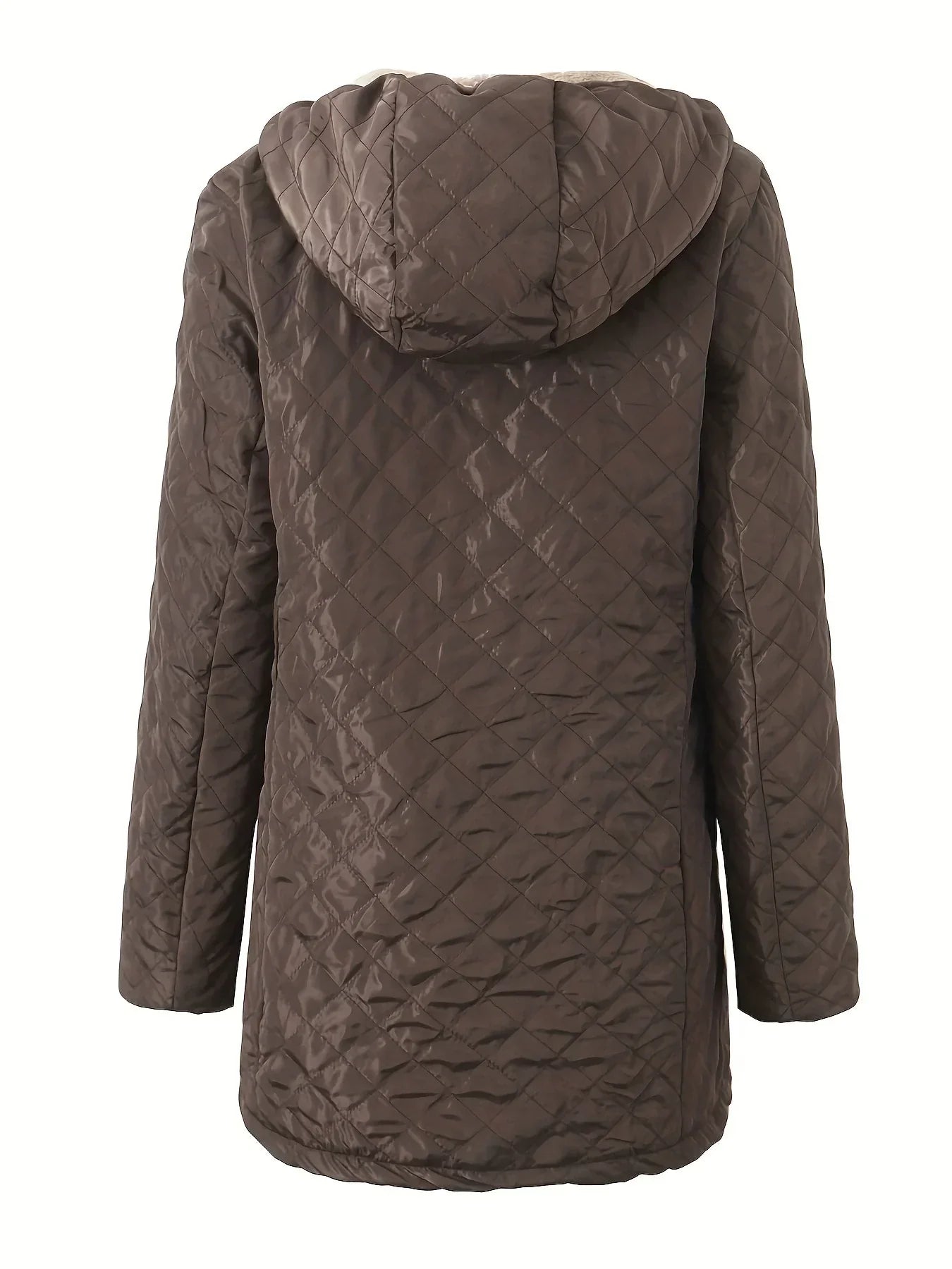 Damen Steppjacke mit Kapuze Fleecefutter Relaxed Fit