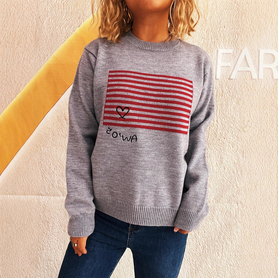 Damen Sweatshirt Grafik-Print Norvielle
