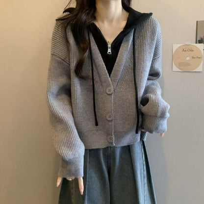 Damen Wickeljacke mit Kapuze Norvielle - Norvielle