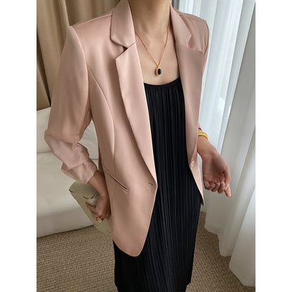 Damen Blazer Feiner Faltenwurf Praktische Taschen Norvielle
