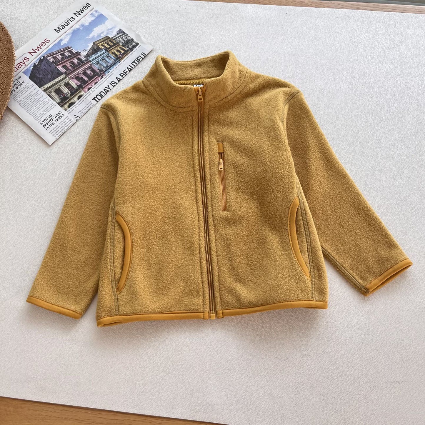 Damen Fleecejacke Hochschließend Reißverschlusstaschen Norvielle