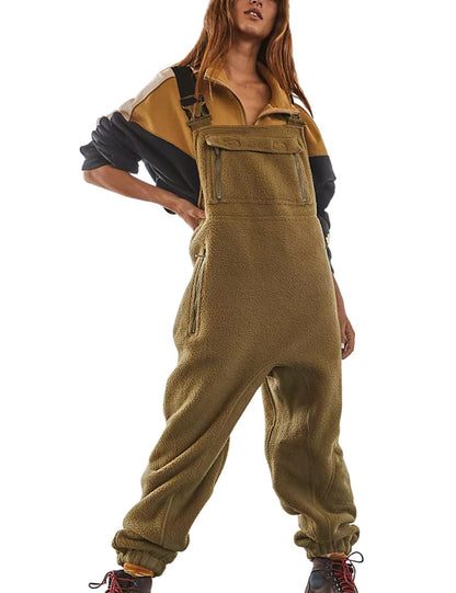 Damen Fleece-Latzhose Weich Norvielle