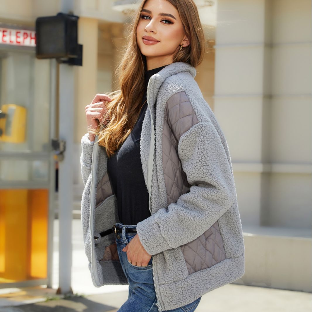Damen Fleecejacke Steppdetails Praktische Taschen Norvielle - Norvielle