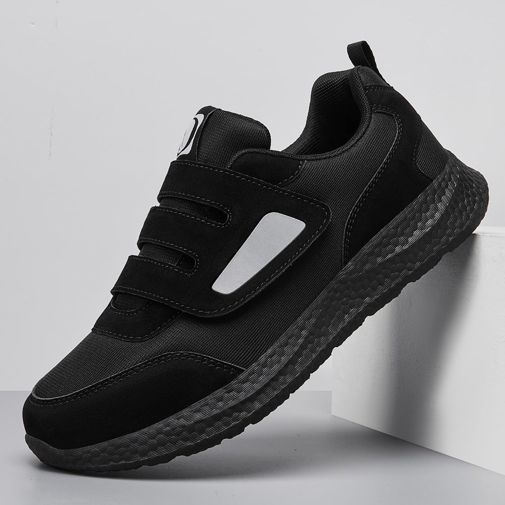 Damen Sneaker Klettverschluss Strukturiert