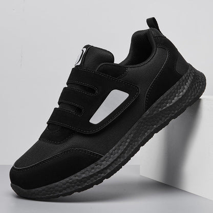 Damen Sneaker Klettverschluss Strukturiert