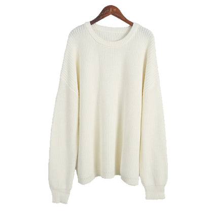 Damen Oversized Strickpullover Lässiger Schnitt