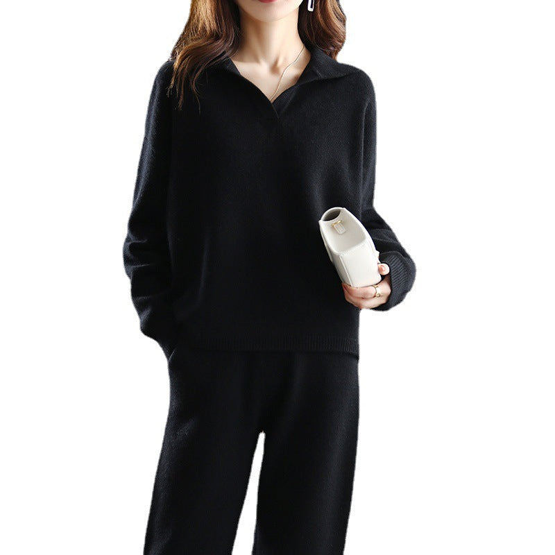 Damen Strickpullover Oversized Kragen Norvielle