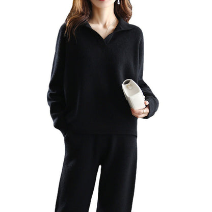 Damen Strickpullover Oversized Kragen Norvielle
