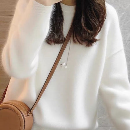 Damen Wollpullover Gemütlich Norvielle