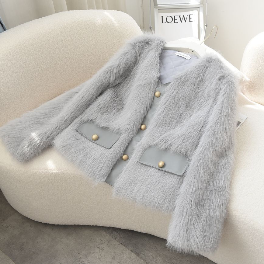 Damen Fuzzy Pelzjacke Norvielle wird zu: Damen Fleecejacke Fuzzy