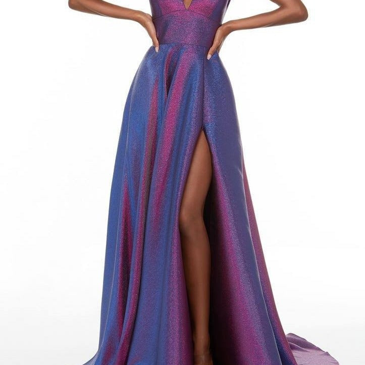 Damen Abendkleid mit Schlitz Norvielle - Norvielle