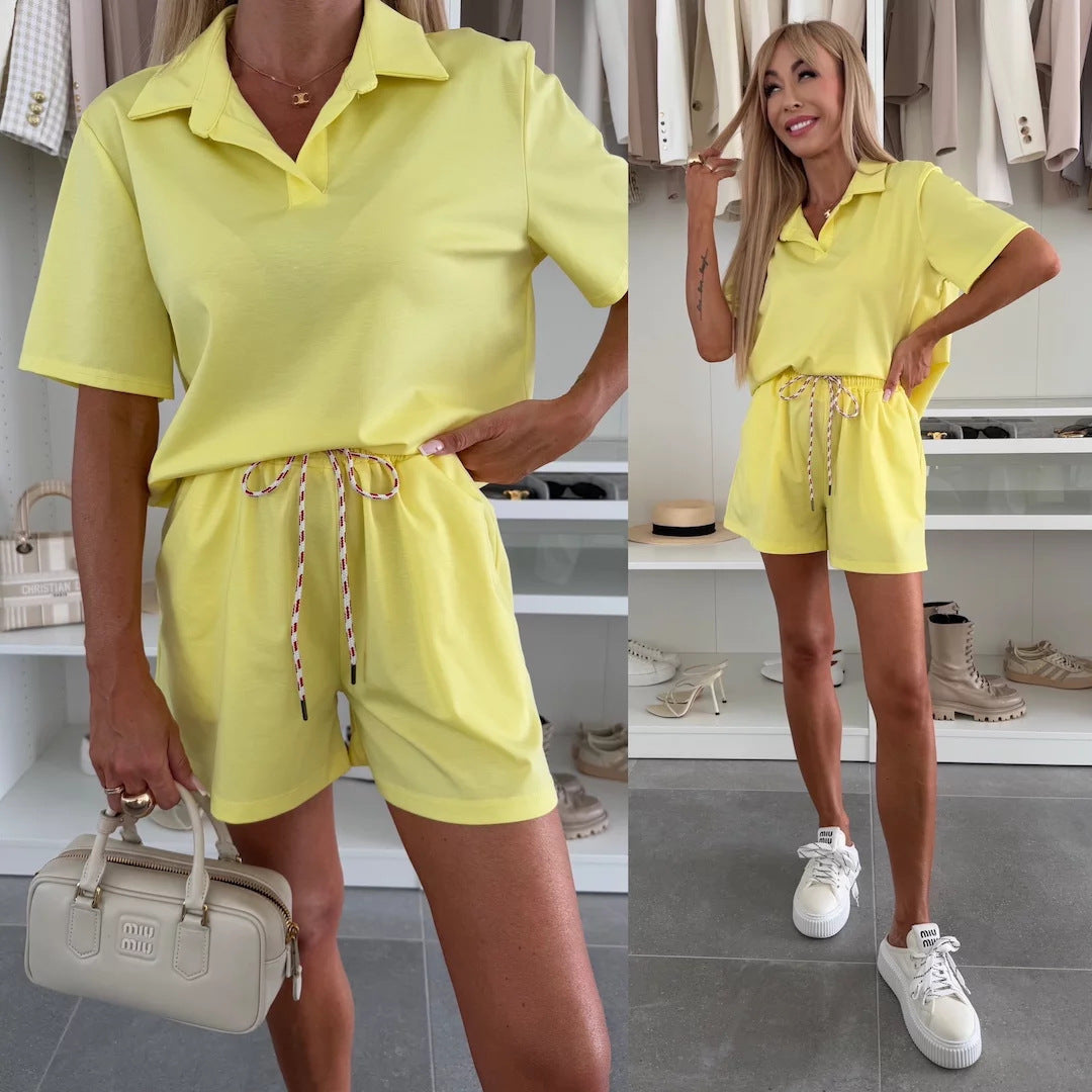 Damen Jumpsuit Moderner Kragen Elastischer Bund