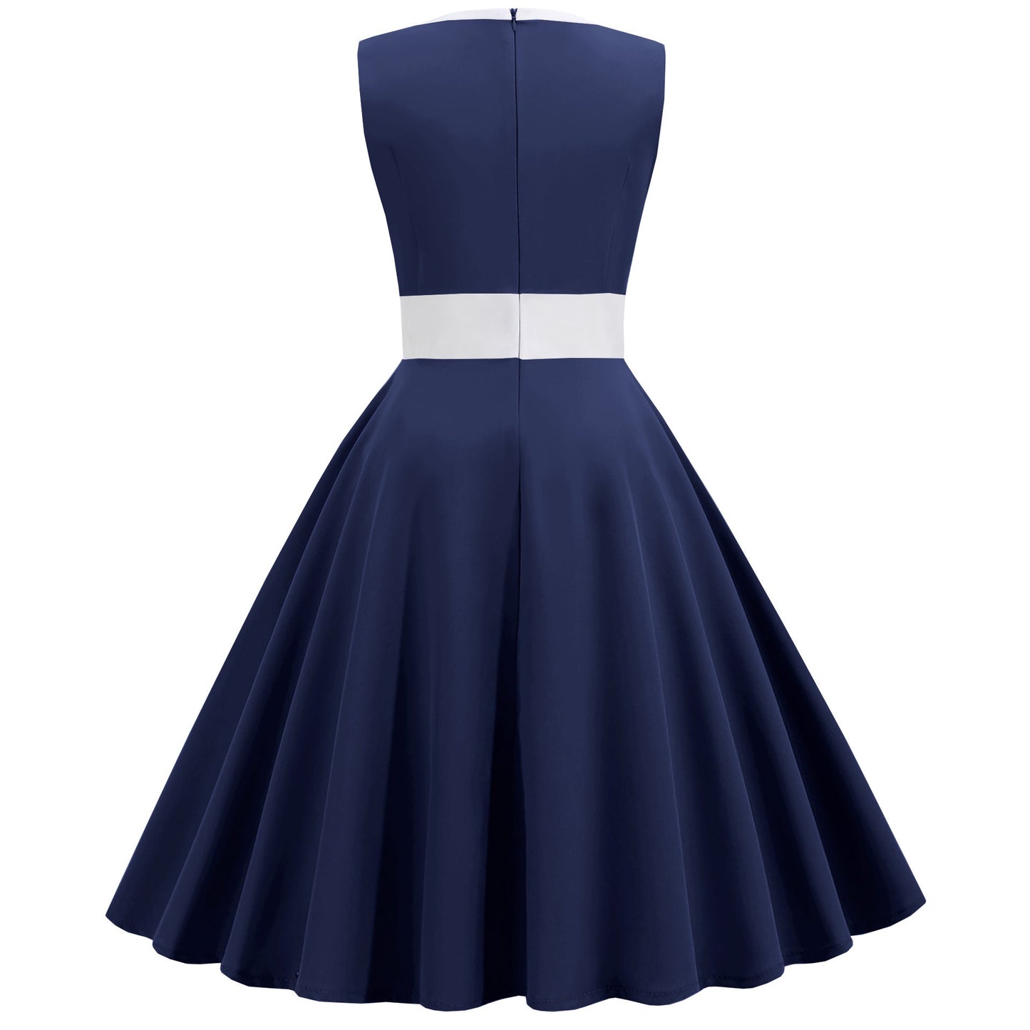 Damen A-Linien Swingkleid mit Knöpfen Norvielle